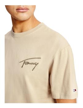 Camiseta tjm signature beige Tommy Hilfiger