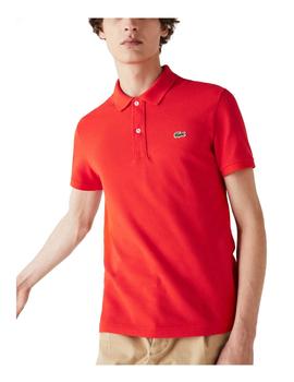 Polo slim fit rojo Lacoste