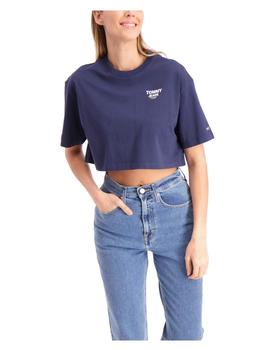 Camiseta crop azul marino Tommy Jeans