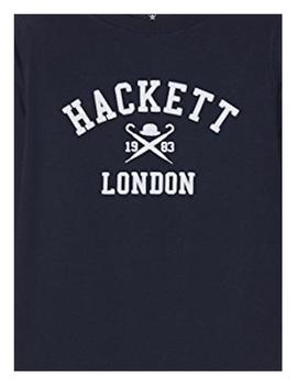 Camiseta con estampado blanco Hackett