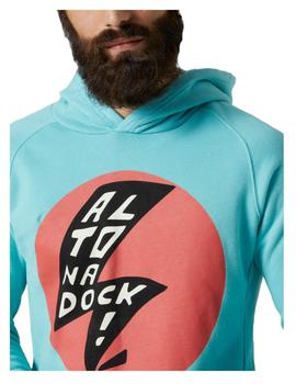 Sudadera con capucha azul círculo Altonadock