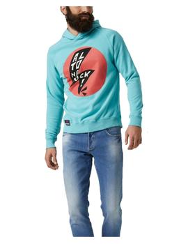 Sudadera con capucha azul círculo Altonadock