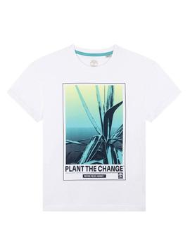 Camiseta tropical blanca Timberland