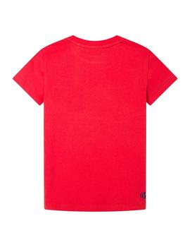 Camiseta Caiken roja Pepe Jeans