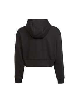 Sudadera Cropped Negra Adidas