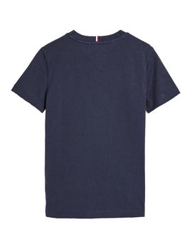 Camiseta Tropical Varsity azul Tommy Hilfiger