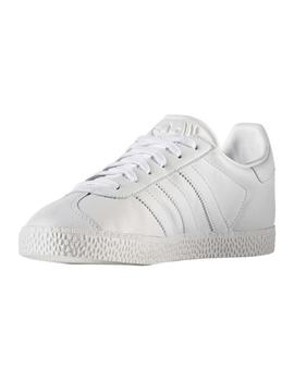 Zapatillas Gazelle J Blancas Piel Adidas