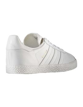 Zapatillas Gazelle J Blancas Piel Adidas