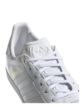 Zapatillas Gazelle J Blancas Piel Adidas