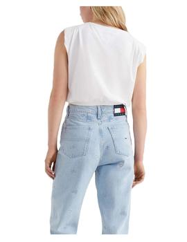 Camiseta cropped con parche Tommy Hilfiger