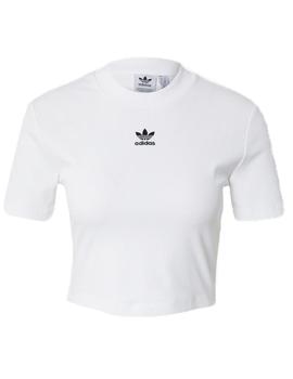 Camiseta canalé blanco Adidas