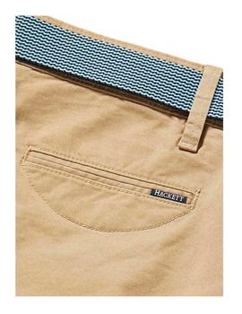 Pantalones chinos cortos con cinturón Hackett