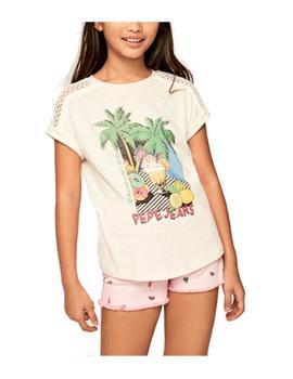 Camiseta estampado tropical Monique Pepe Jeans