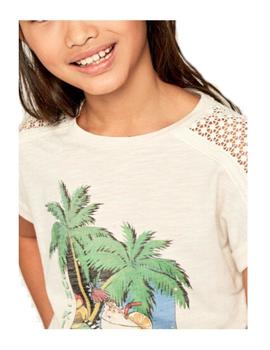 Camiseta estampado tropical Monique Pepe Jeans