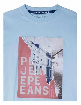 Camiseta Cooper azul Pepe Jeans