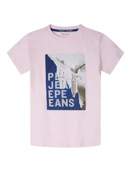 Camiseta Cooper rosa Pepe Jeans