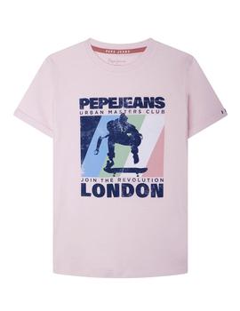 Camiseta Callen rosa Pepe Jeans