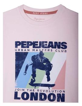 Camiseta Callen rosa Pepe Jeans