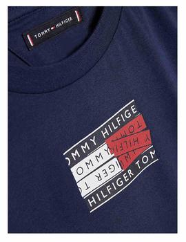 Camiseta navy tape graphic Tommy Hilfiger