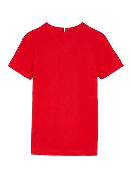 Camiseta roja tape graphic Tommy Hilfiger