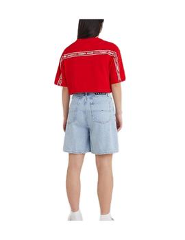 Camiseta crop roja Tommy Jeans