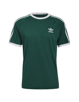 Camiseta 3 Stripes Verde Adidas