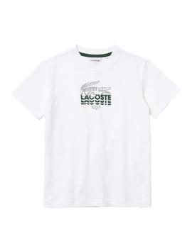 Camiseta blanca logo Lacoste