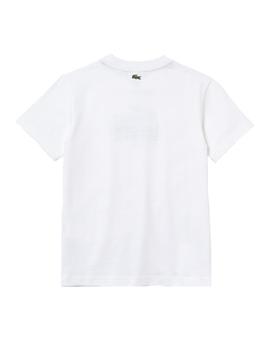 Camiseta blanca logo Lacoste