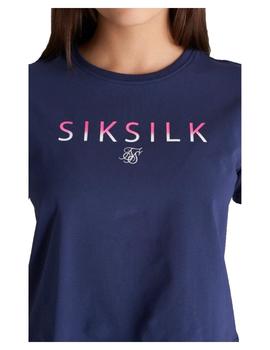 Camiseta Fade Logo Crop Tee Sik Silk