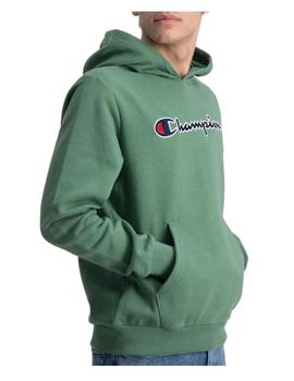 Sudadera verde logo Champion