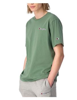 Camiseta crewneck verde Champion