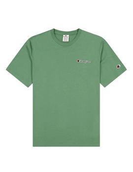 Camiseta crewneck verde Champion