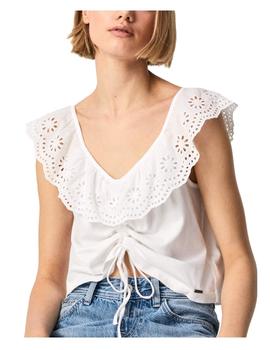 Top cuello volante Buffi Pepe Jeans