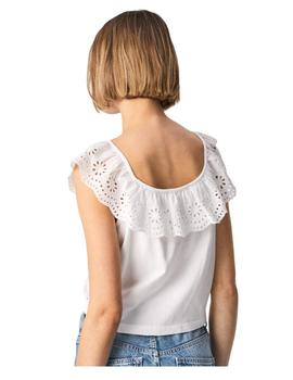 Top cuello volante Buffi Pepe Jeans