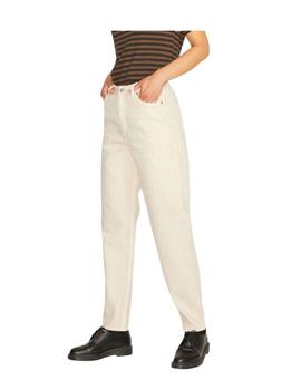 Pantalón Mom Hw Jeans Beige JJXX