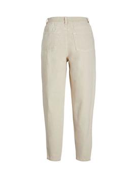 Pantalón Mom Hw Jeans Beige JJXX