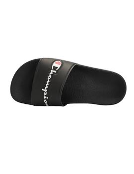 Chanclas plataforma slide nova negro Champion