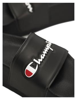 Chanclas plataforma slide nova negro Champion