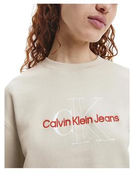 Sudadera Monogram Crop Calvin Klein