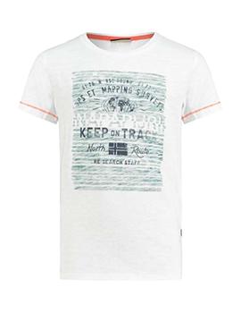 Camiseta KeepOnTrack blanca Napapijri