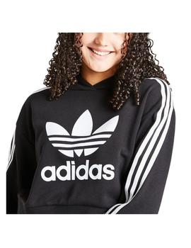 Sudadera Cropped Negra Adidas
