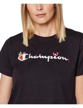 Camiseta crewneck croptop Champion