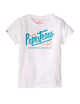 Camiseta blanca Ace Pepe Jeans