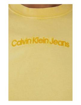 Camiseta garment dyed baby Calvin Klein