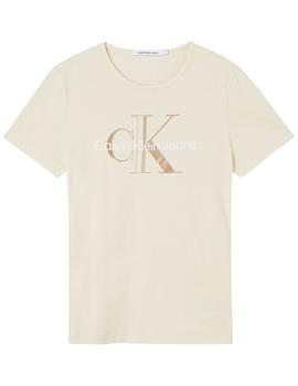 Camiseta glossy monogram slim Calvin Klein