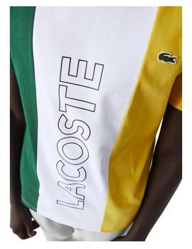 Camiseta color block Lacoste