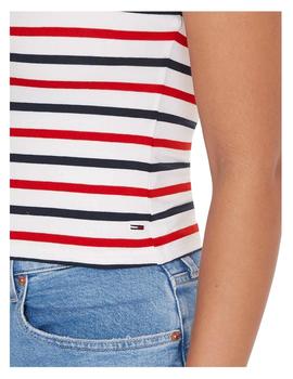 Top tjw stripe tube Tommy Jeans