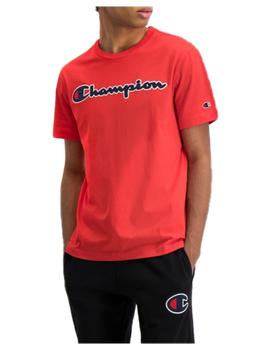 Camiseta satin script logo crew neck Champion