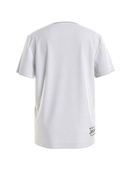 Camiseta Blanca Inst Cut Off Logo Calvin Klein