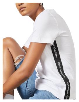 Camiseta side contrast tape Calvin Klein